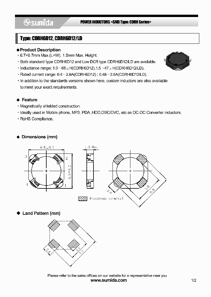 CDRH6D1206_4137685.PDF Datasheet