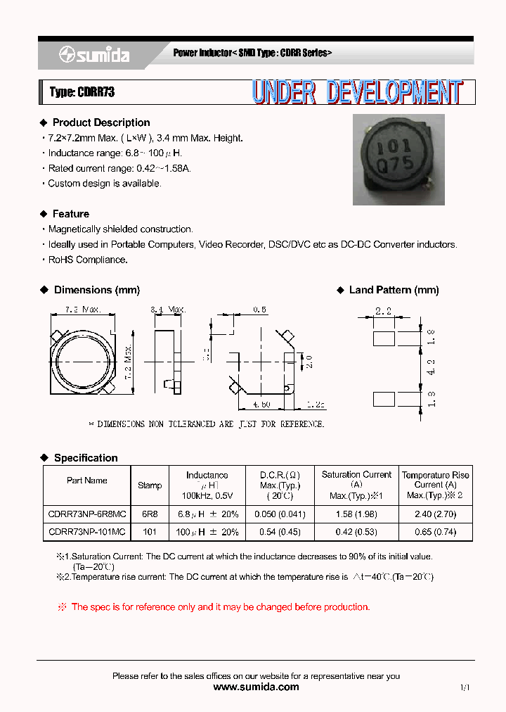 CDRR73NP-6R8MC_4137889.PDF Datasheet