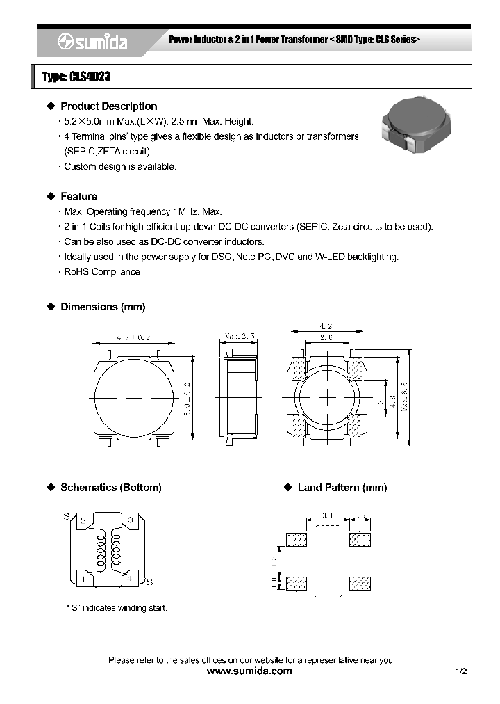 CLS4D23NP-2R2N_4137367.PDF Datasheet