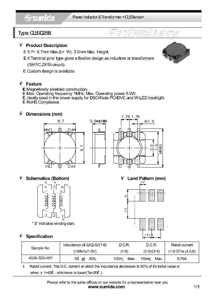 CLS6D28B_4137355.PDF Datasheet