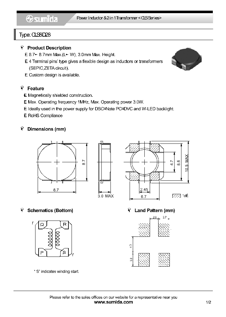 CLS8D28NP-2R2NB_4144783.PDF Datasheet