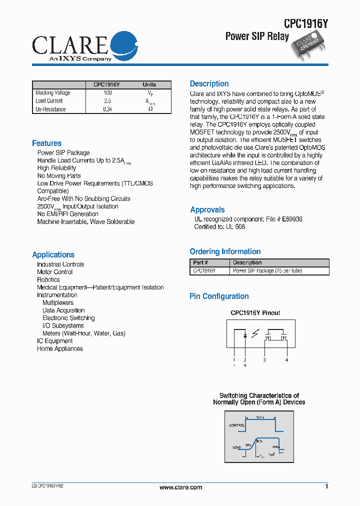 CPC1916Y_4120392.PDF Datasheet
