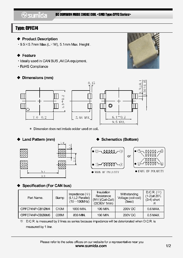 CPFC74NP-PS10H2A15_4136786.PDF Datasheet