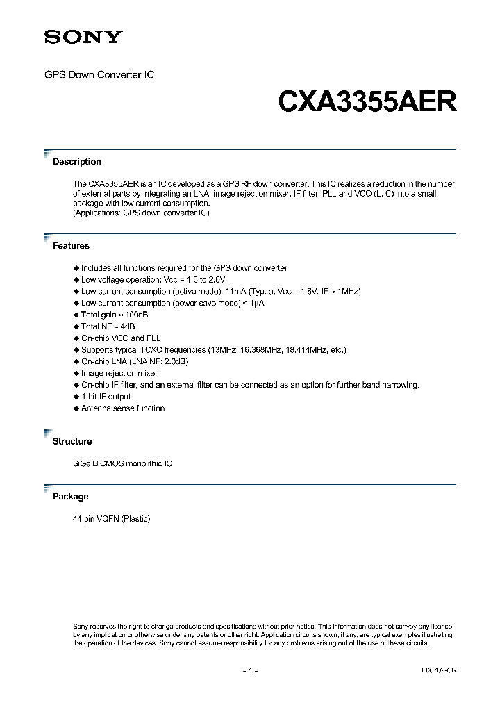 CXA3355AER_4111608.PDF Datasheet