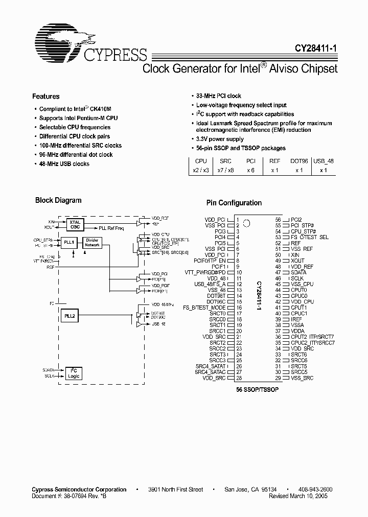 CY28411OXCT-1_4153787.PDF Datasheet