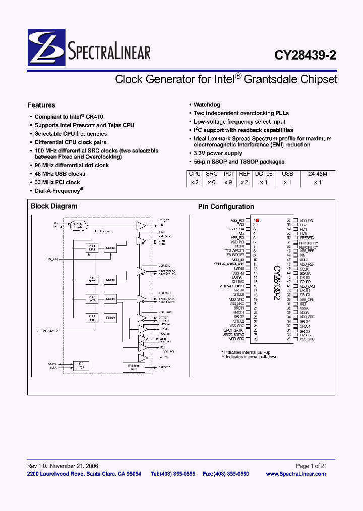 CY28439ZXC-2_4139047.PDF Datasheet