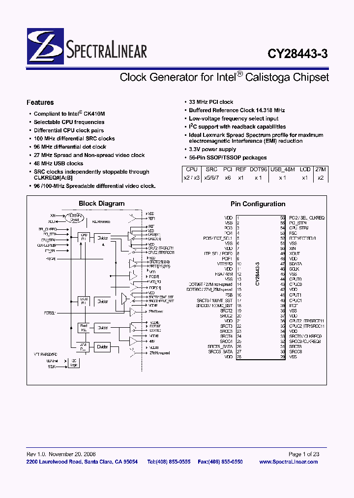 CY28443ZXC-3_4140427.PDF Datasheet