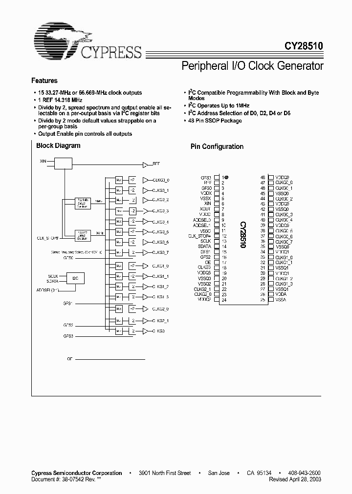 CY28510_4160114.PDF Datasheet