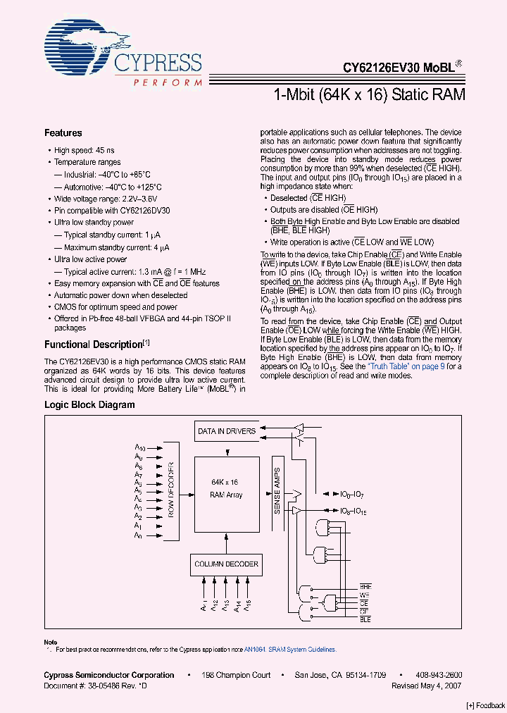 CY62126EV30_4156005.PDF Datasheet