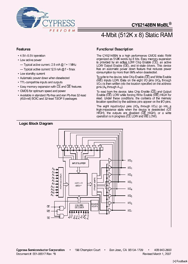 CY62148BNSL-70SXI_4149499.PDF Datasheet