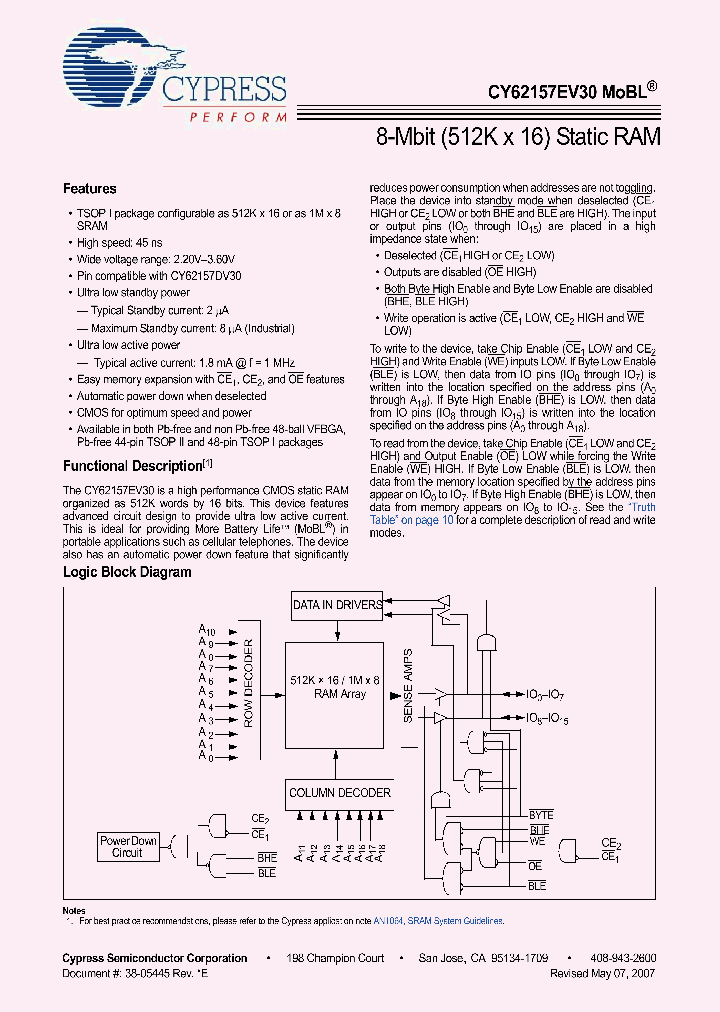 CY62157EV30LL-45BVI_4113708.PDF Datasheet