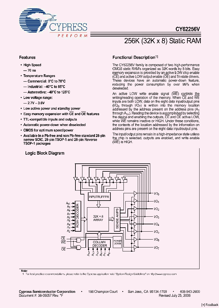 CY62256VLL-70ZE_4152869.PDF Datasheet