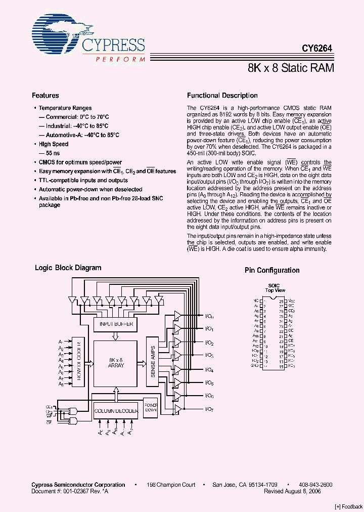 CY6264-70SNXC_4113598.PDF Datasheet