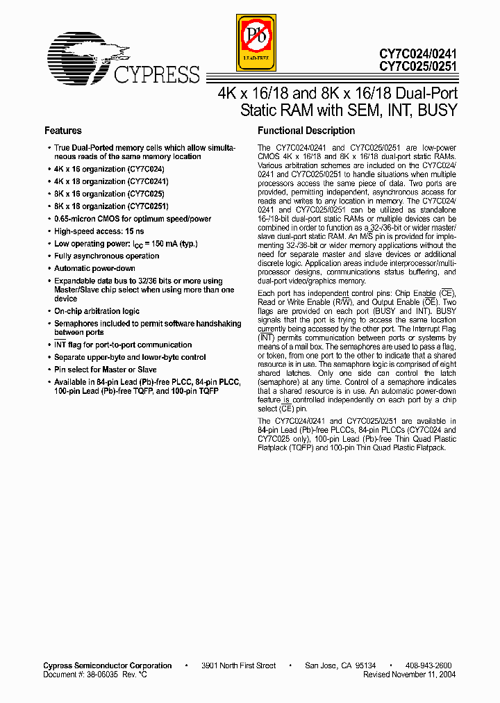 CY7C0241_4146628.PDF Datasheet