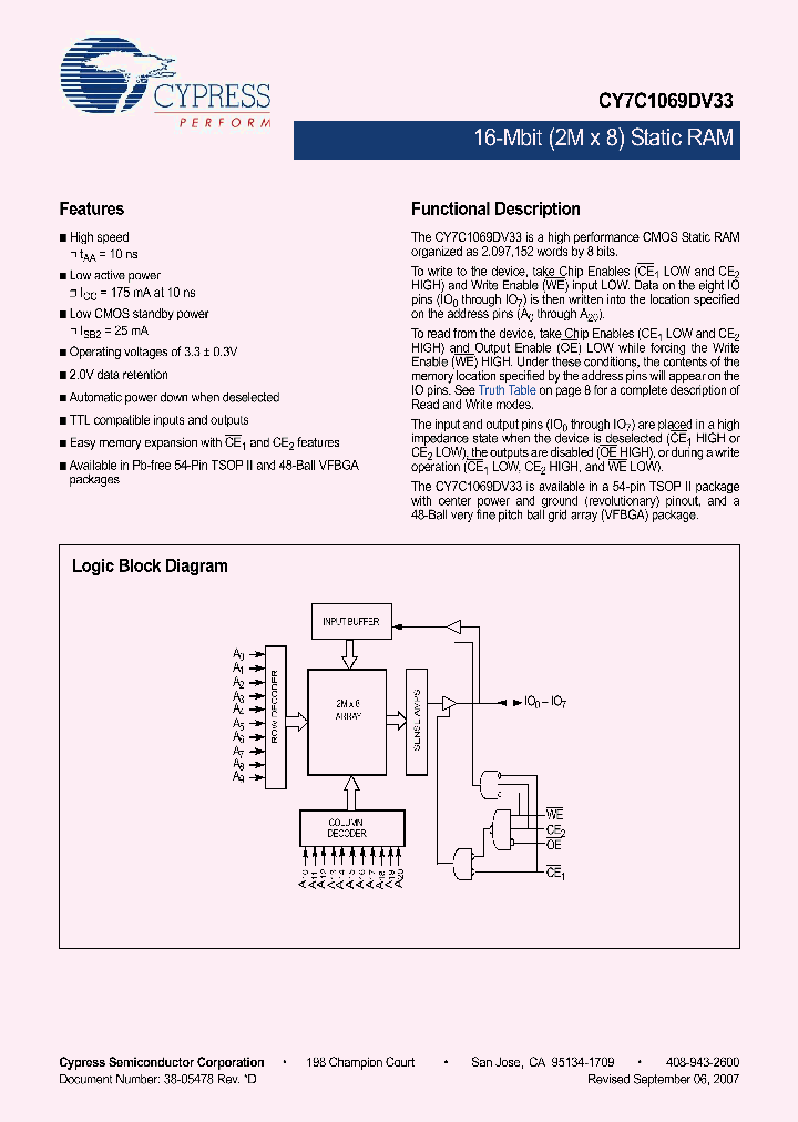CY7C1069DV33-10ZSXI_4155354.PDF Datasheet