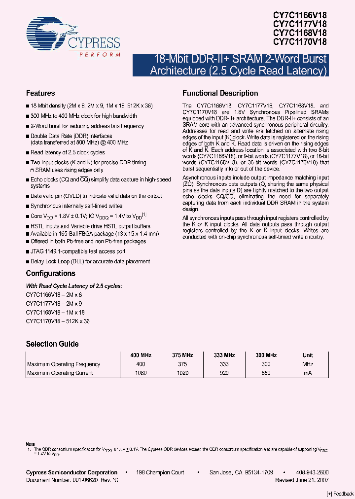 CY7C1166V18_4146448.PDF Datasheet