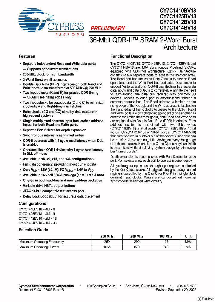 CY7C1414BV18_4109257.PDF Datasheet