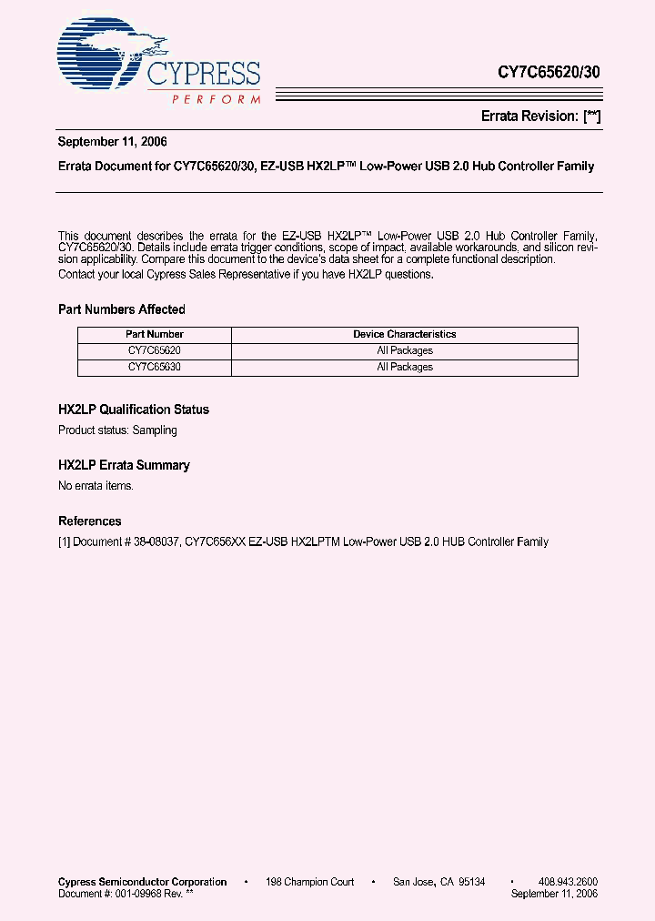 CY7C65630_4101215.PDF Datasheet