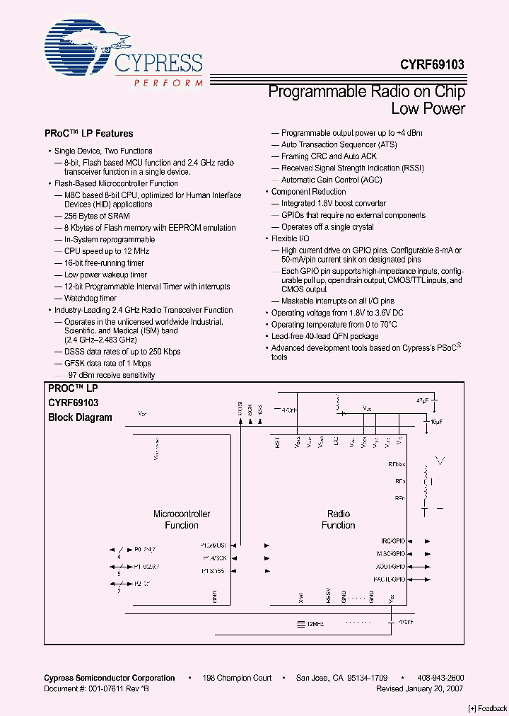 CYRF69103_4164791.PDF Datasheet