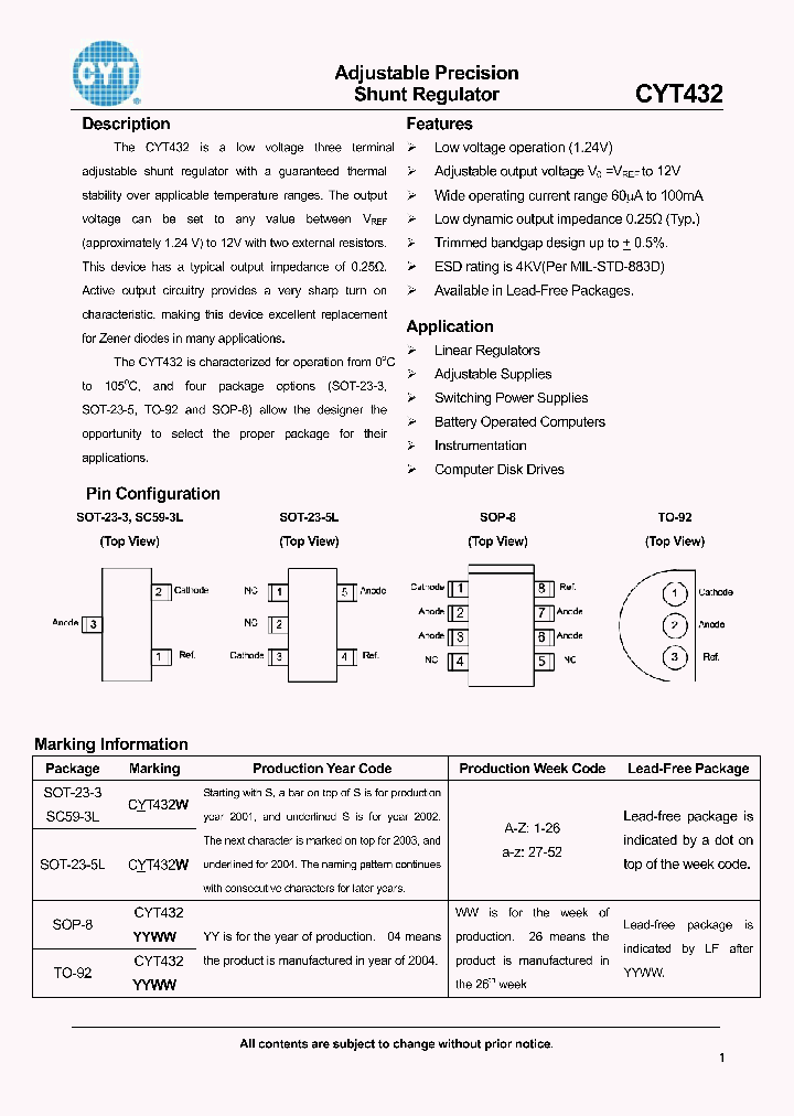 CYT432_4104720.PDF Datasheet