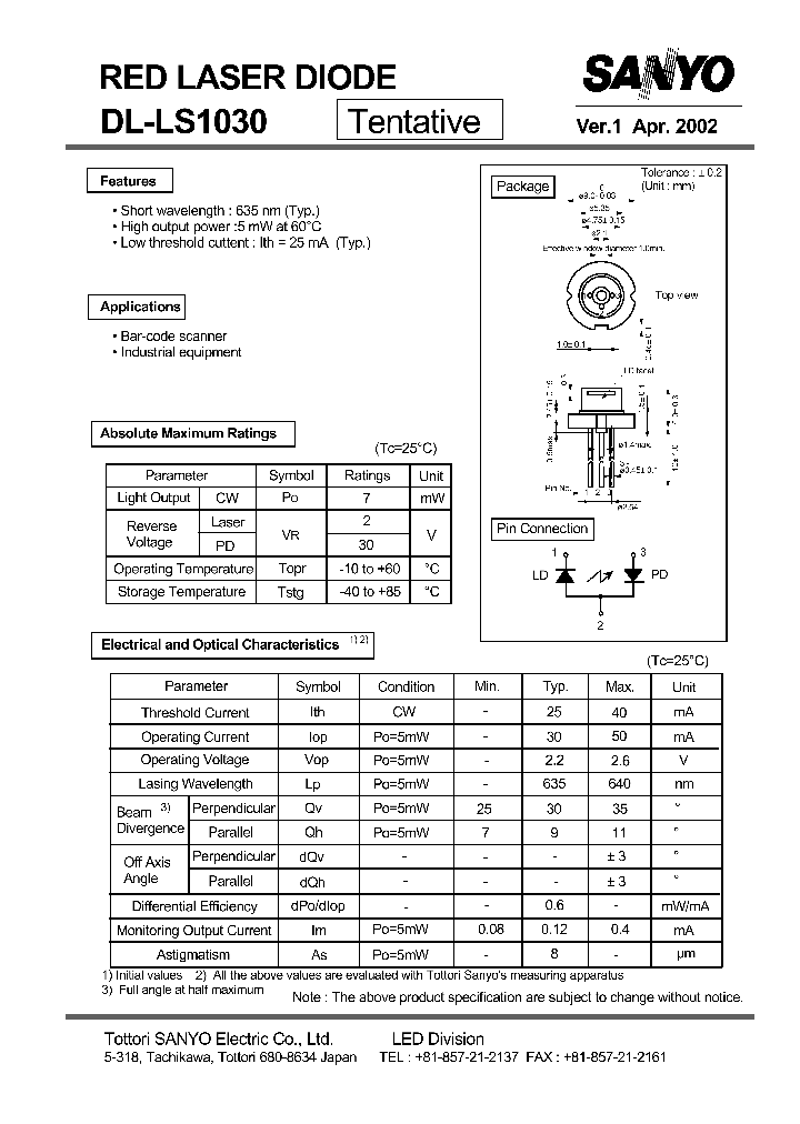 DL-LS1030_4118416.PDF Datasheet