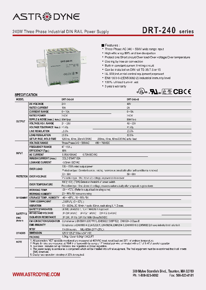 DRT-240-48_4134494.PDF Datasheet