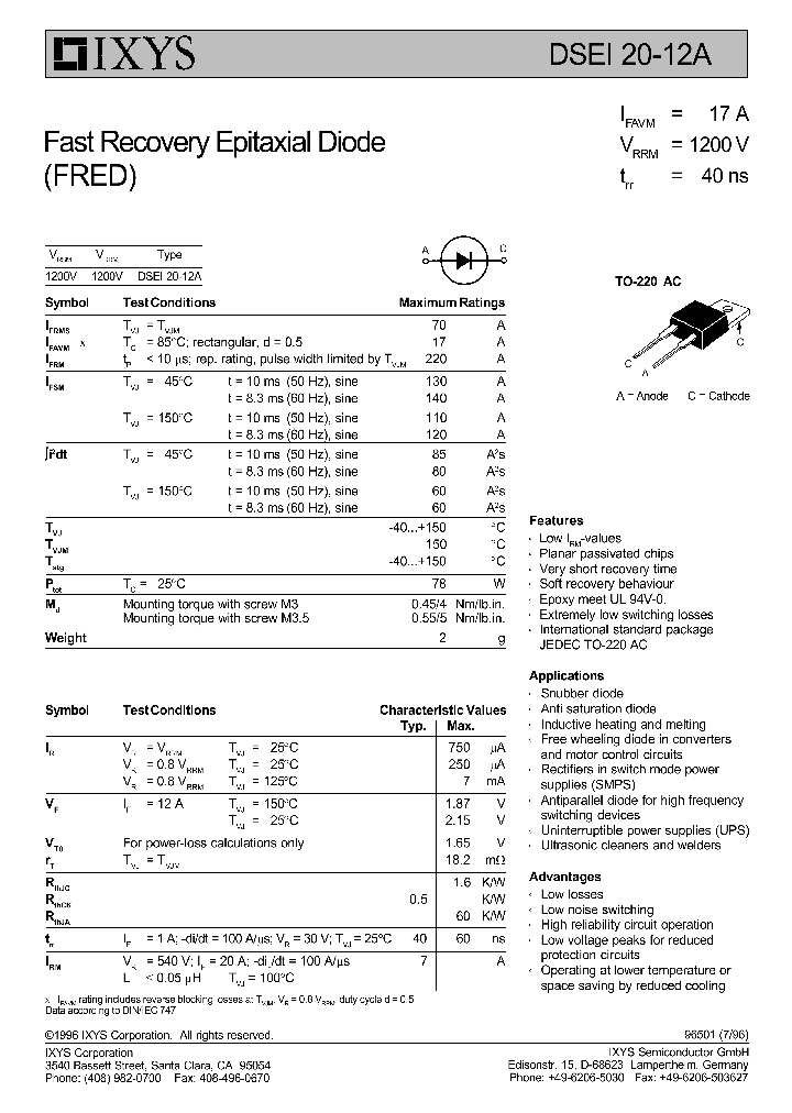 DSEI20-12A_4126385.PDF Datasheet