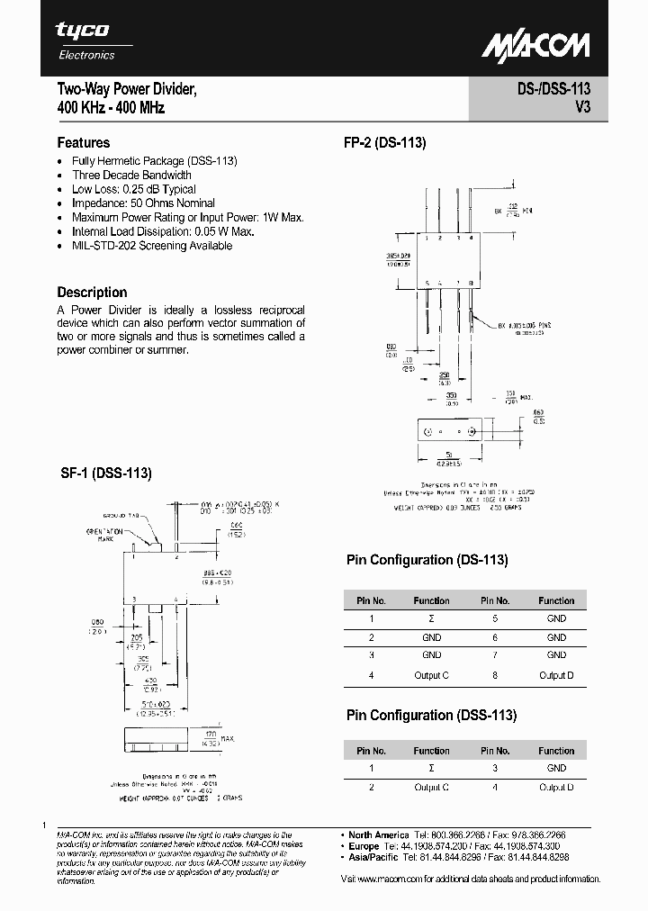 DSS-113PIN_4131469.PDF Datasheet