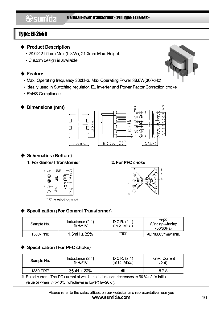EI-255B06_4136475.PDF Datasheet