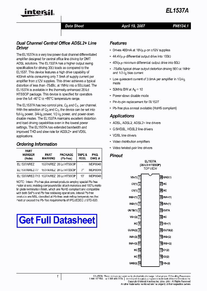 EL1537AIREZ-T13_4138971.PDF Datasheet