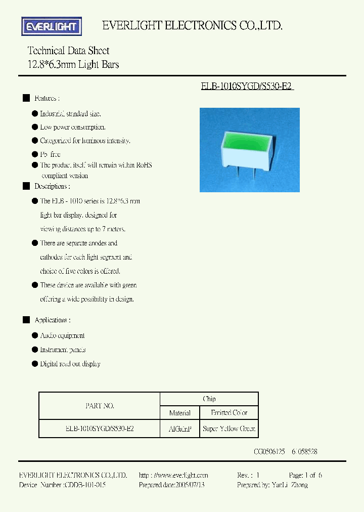 ELB-1010SYGD-S530-E2_4155484.PDF Datasheet