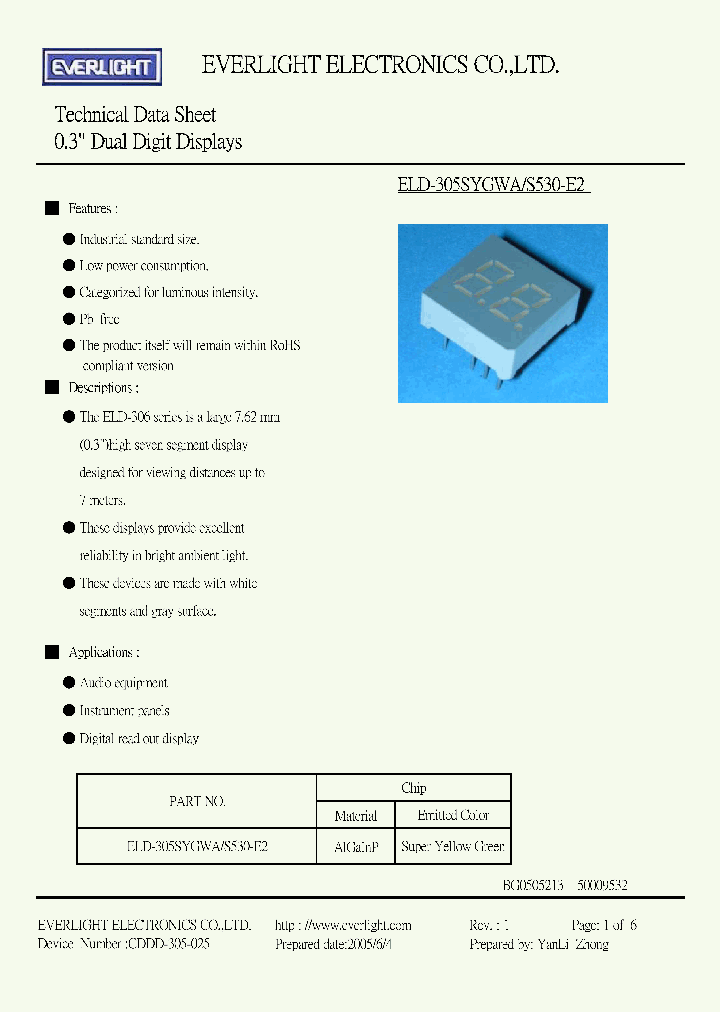 ELD-305SYGWA-S530-E2_4155132.PDF Datasheet