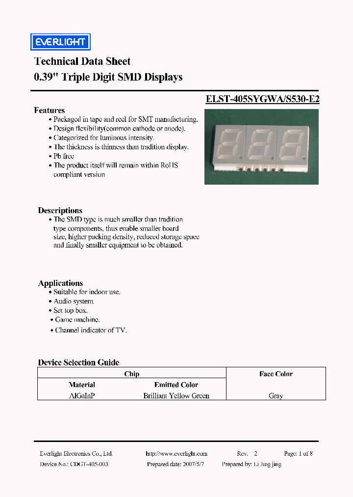 ELST-405SYGWA_4157062.PDF Datasheet