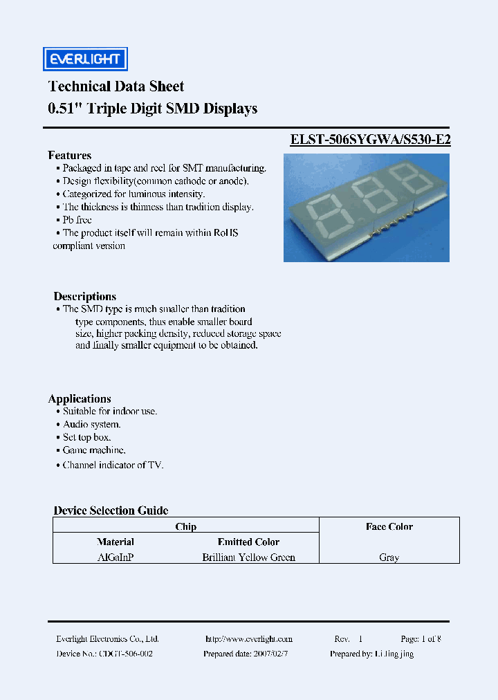 ELST-506SYGWA_4157068.PDF Datasheet