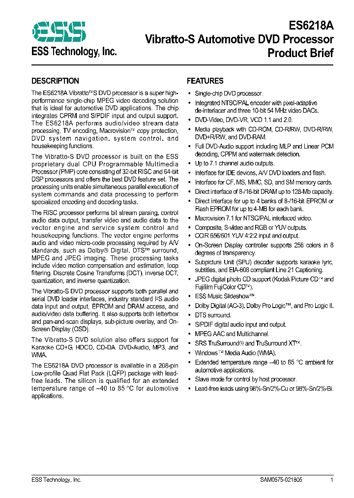 ES6218SAF_4127930.PDF Datasheet