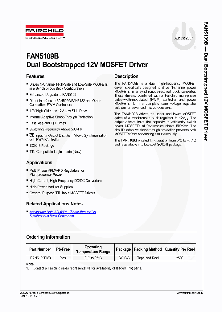 FAN5109B_4147059.PDF Datasheet