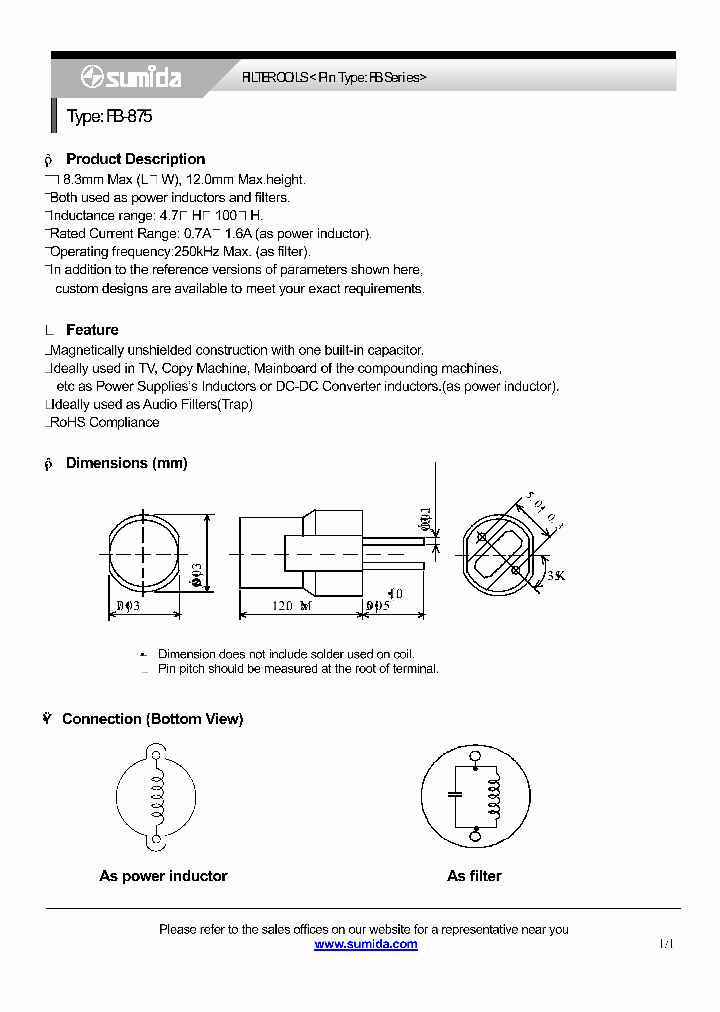 FB875NP-6R8M_4136740.PDF Datasheet