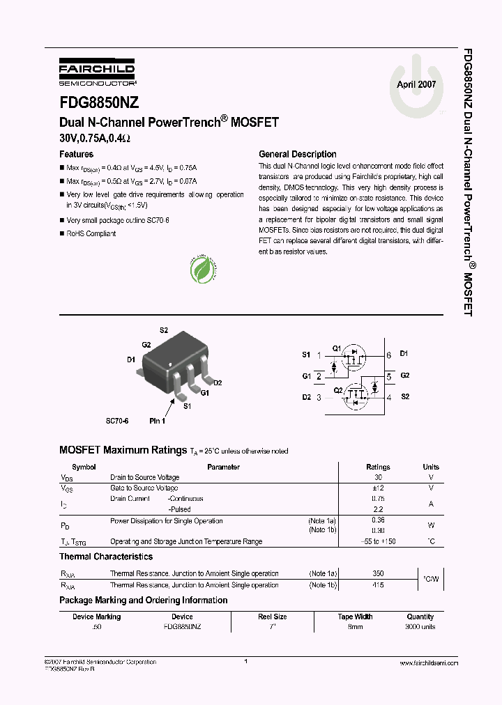 FDG8850NZ_4115760.PDF Datasheet