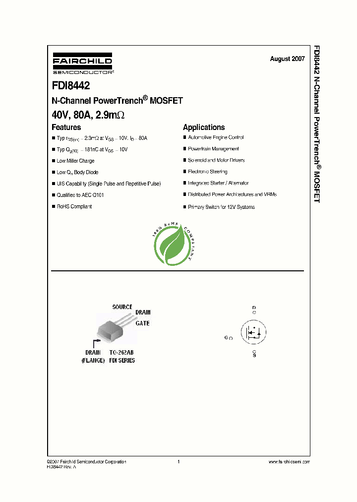 FDI8442_4121135.PDF Datasheet