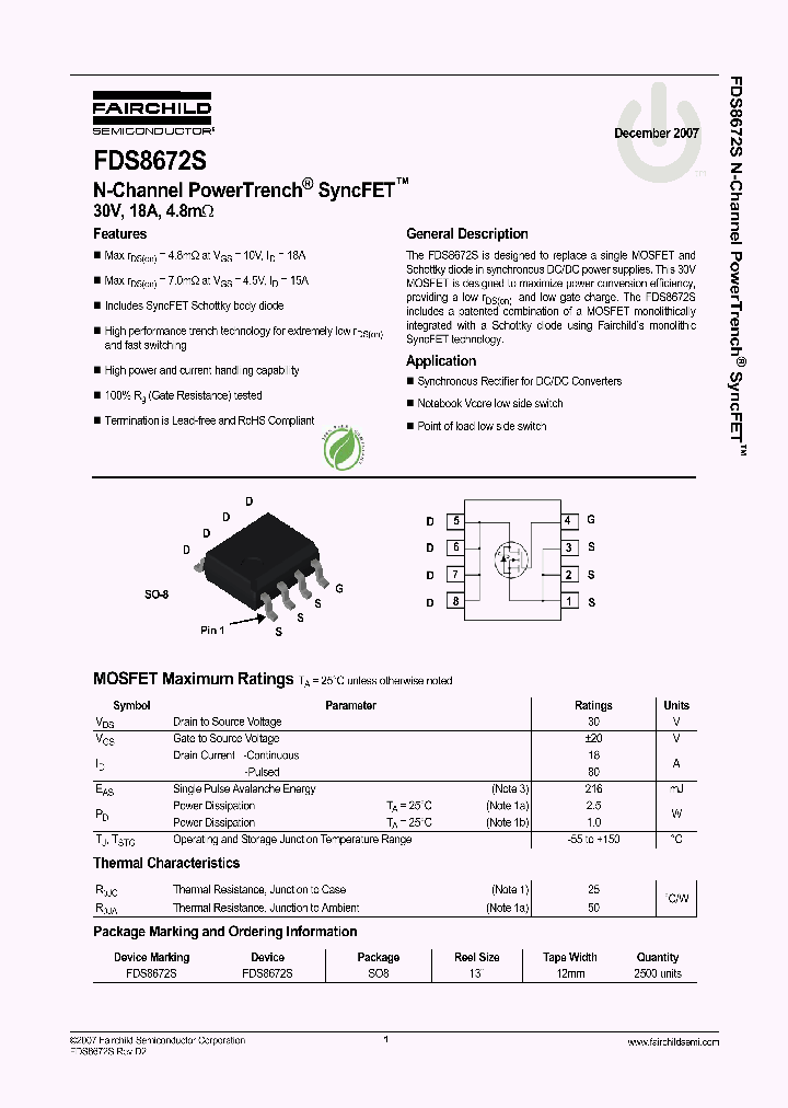 FDS8672S_4115762.PDF Datasheet