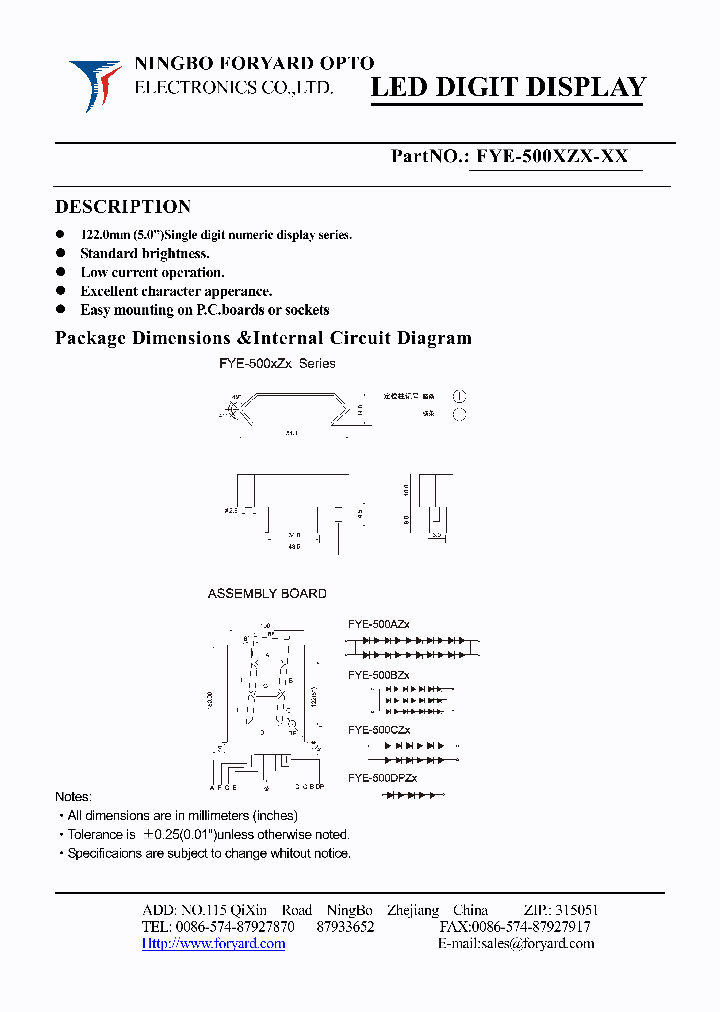 FYE-500XZX-0_4140866.PDF Datasheet
