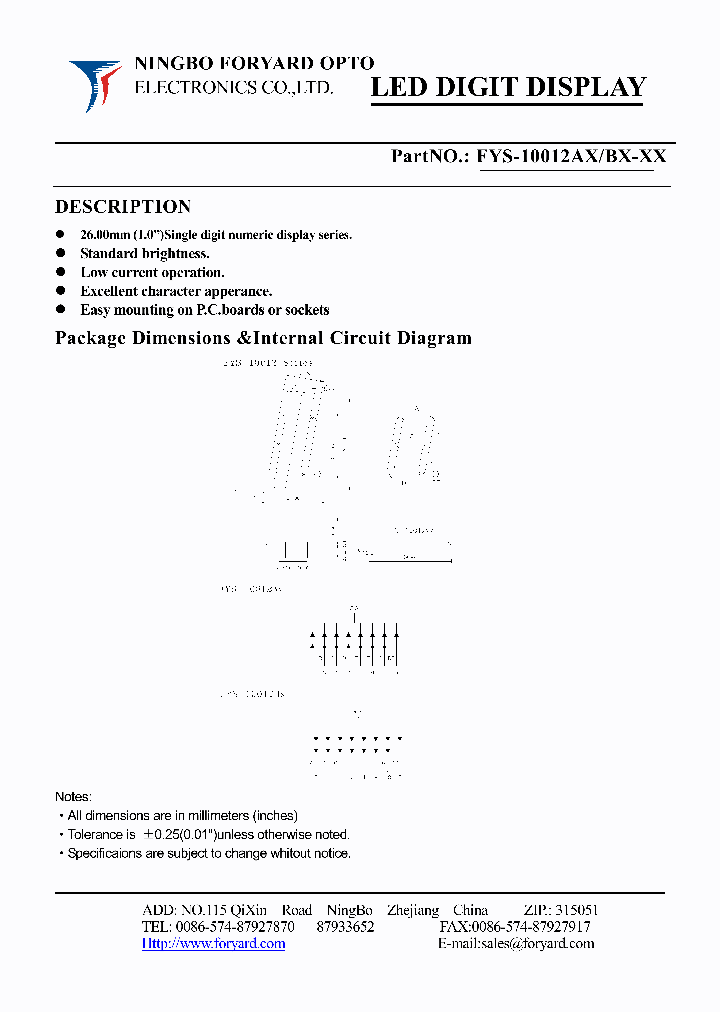FYS-10012BX-0_4139555.PDF Datasheet