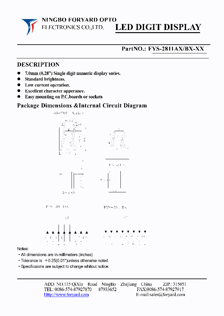 FYS-2811BX-0_4140846.PDF Datasheet