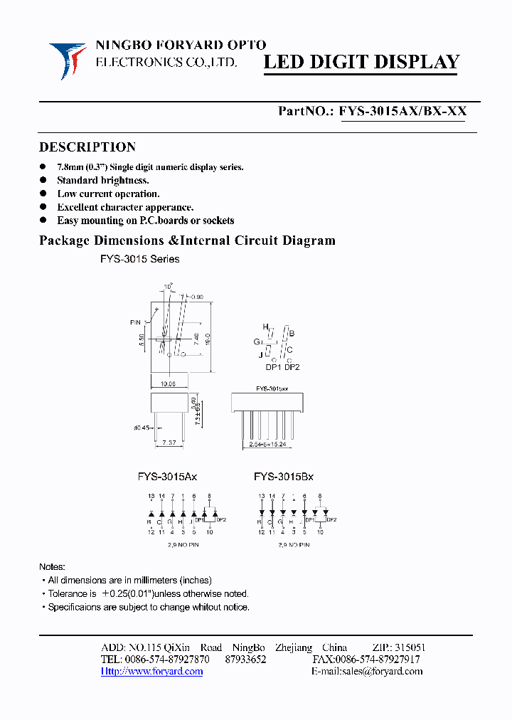 FYS-3015BX-0_4140590.PDF Datasheet
