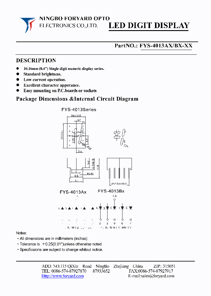 FYS-4013BX_4140277.PDF Datasheet