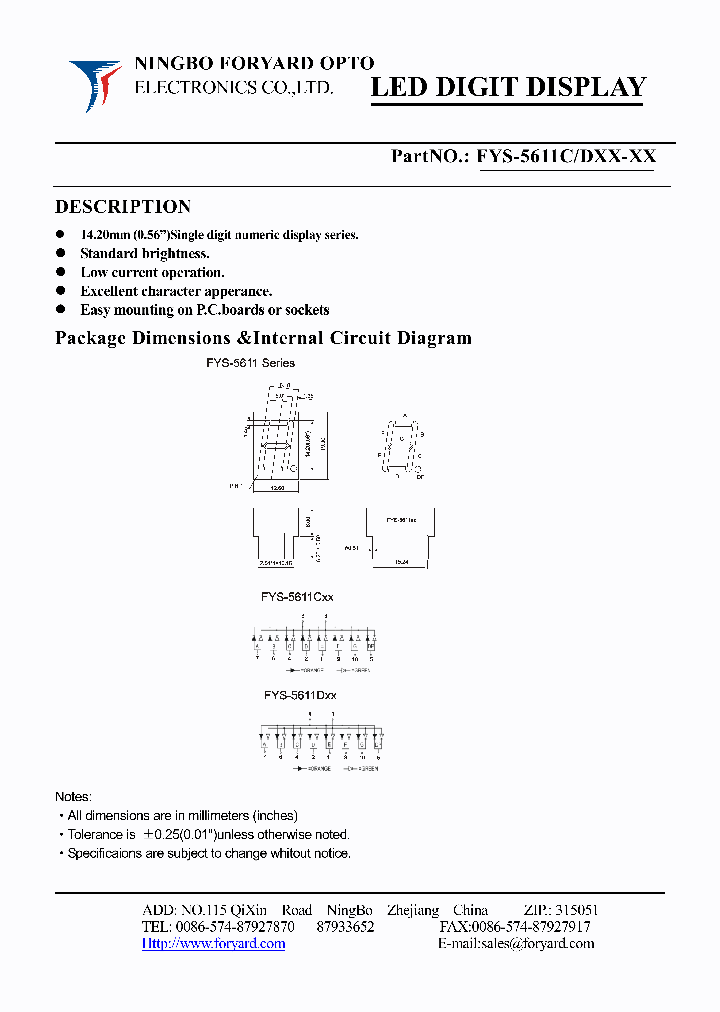 FYS-5611DXX-0_4139525.PDF Datasheet