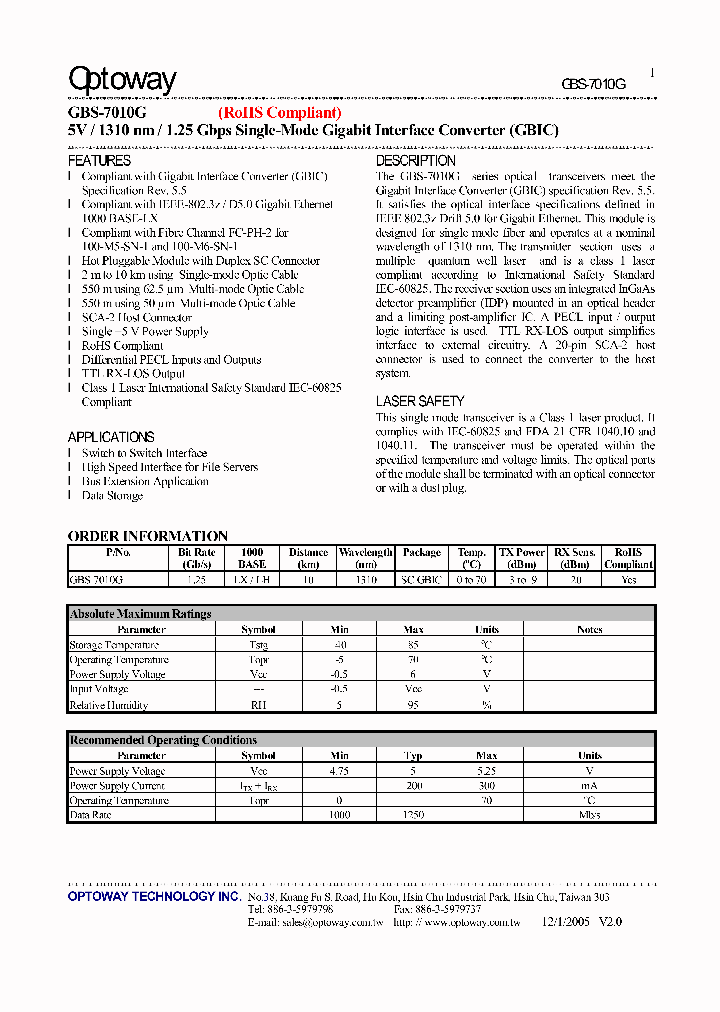 GBS-7010G_4118719.PDF Datasheet