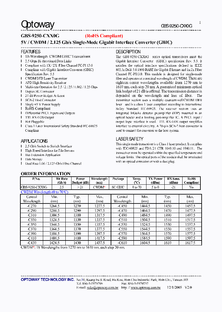 GBS-9250-C270G_4118659.PDF Datasheet