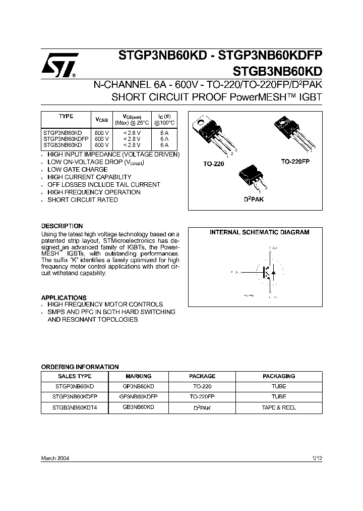 STGB3NB60KD_4105468.PDF Datasheet