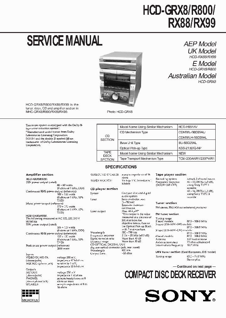 HCD-RX99_4120376.PDF Datasheet